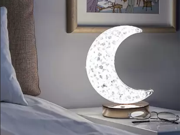 Laualamp moon crystal led rgb usb