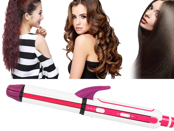 Curling iron straightener crimper 3in1 curls