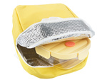 2x glass food containers with lids heat-resistant thermal bag