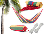 Hammaque de jardin branché avec personne seule 200x80 poche etui