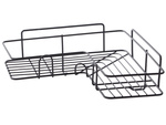 Loft corner bathroom shower shelf hanging hook black