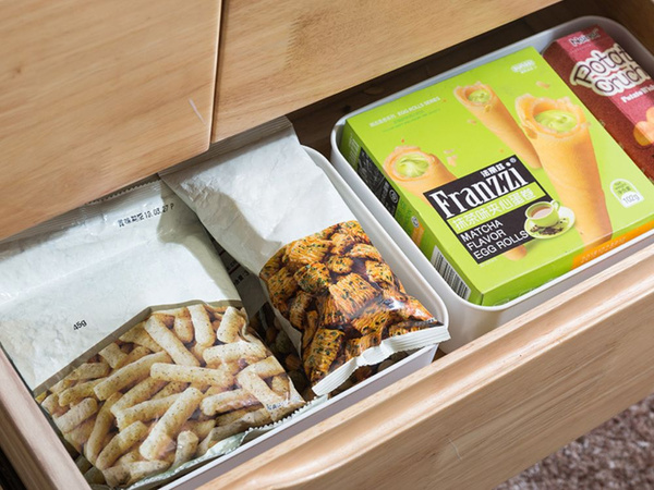 Contenedor de almacenamiento organizador cesta con asas universal 32x25 cm