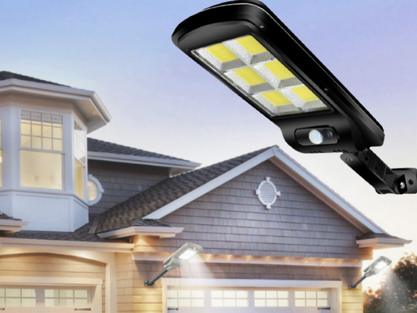 Lampă solară 96 led cu senzor de mișcare în amurg