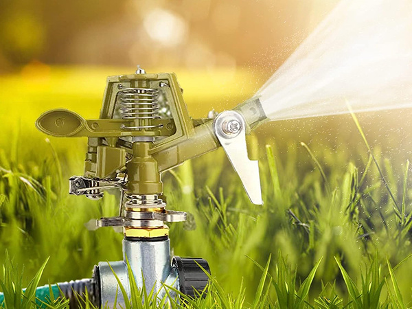 Zraszacz trawy obrotowy pulsacyjny metalowy 360°