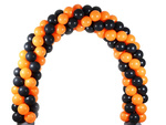 Jeu de ballons d'halloween noir orange 20pcs