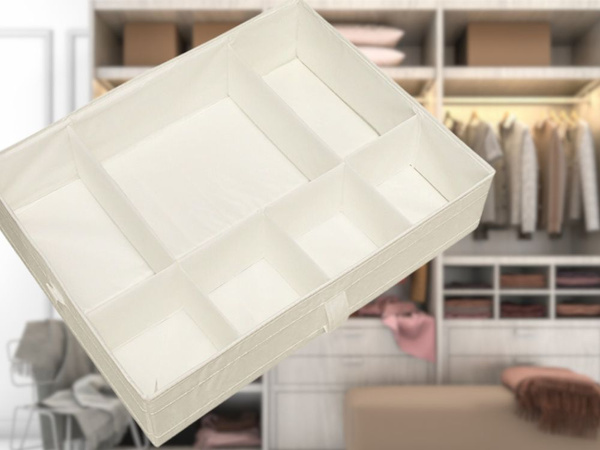 Органайзер для нижнего белья носки ящики шкафы разделители вставка белый