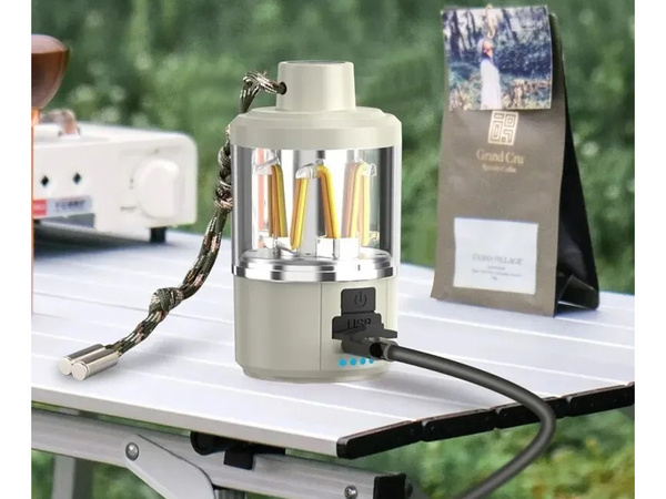 Potovalna svetloba za kampiranje polnilna vodena svetilka powerbank usb kampiranje