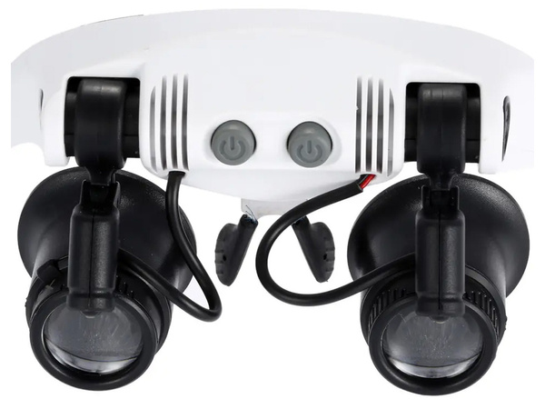 Pulksteņmeistara palielināmais stikls remontam 2 led 25x