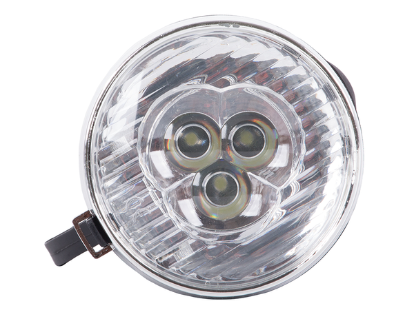 Față biciclete lumina 3 baterii led retro crom