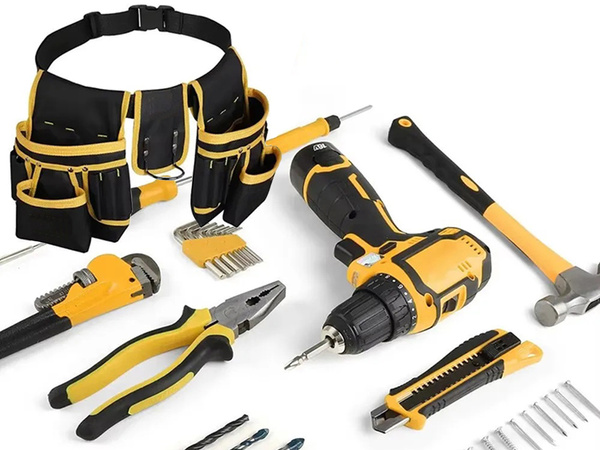 Multi-function tool belt 22 pockets hammer holder
