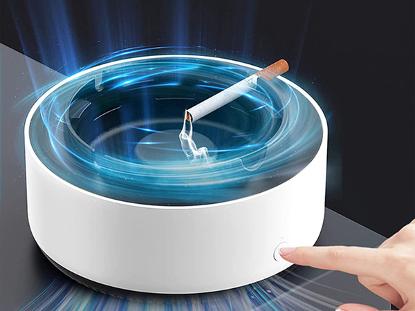 Intelligent self-extinguishing car ashtray
