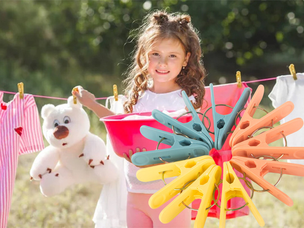 Drēbju skavas drēbju skavas drēbju skavas 18 gab plastmasas vardes stipras