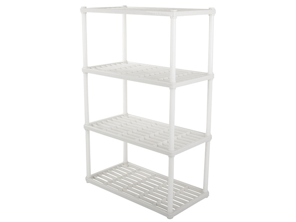 Koupelnová polička kuchyňská stojící skříňka police 4 úrovně organizér