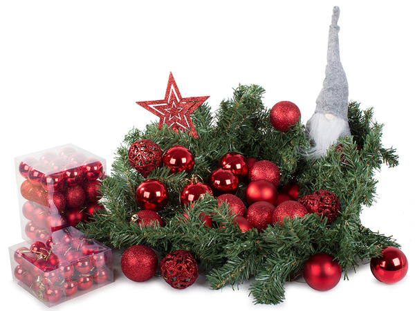 Têtes de sapin de noël 6/4/3 cm kit 100 pièces