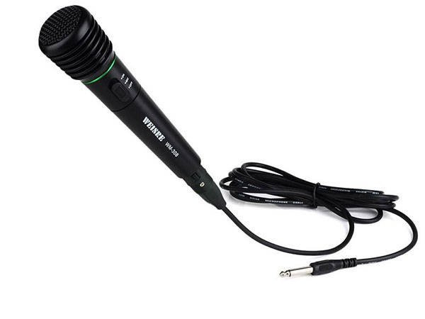 Kabelloses karaoke-mikrofon + station + kabel!