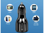 2xusb quickcharge 3.0 autolaadija sigaretisüütaja pistikupesale