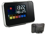 Horloge station météo avec projecteur hygromètre date