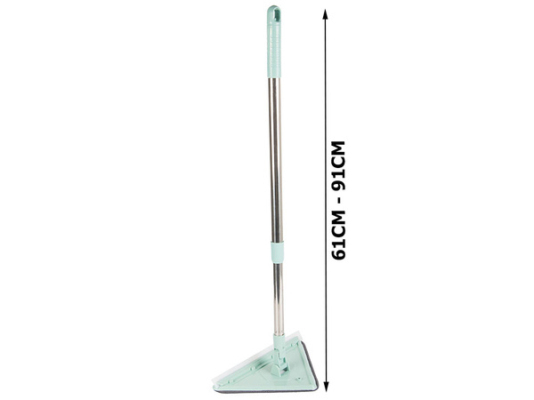 Rotary mop pull-out flat triangular squeegee