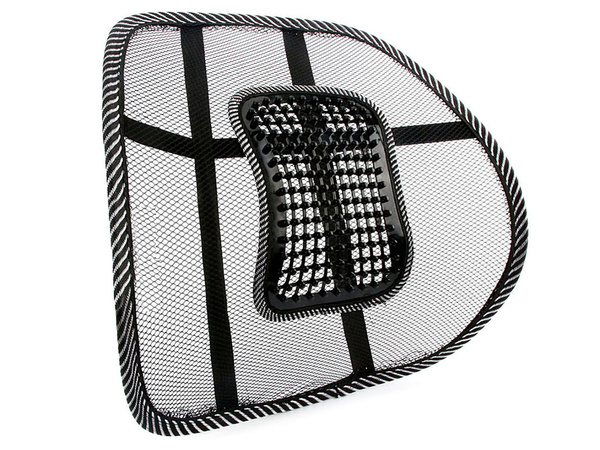 Back support with massager for armchair