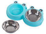 Kovový dvojitý box na psy 0,3 l x 2
