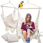 Brazilian hammock chair hanging swing hammock armchair cushions boho