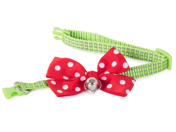 Dog cat collar with bell adjustable