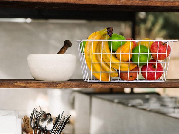 AKASZTÓS KOSÁR FÉM SZERVEZŐ AKASZTÓS POLC FEHÉR ERŐS