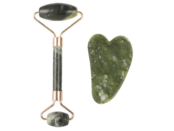 Rouleau de massage facial en jade plaque de rouleau