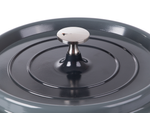 Casserole plateau de cuisson couvercle 4l induction aluminium
