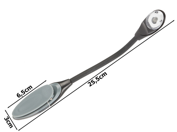 Luz led con clip para leer libros flexible