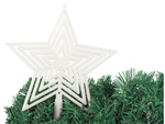 Weihnachtsbaumstern weihnachtsbaumspitze unzerbrechlich weiss
