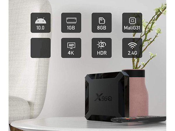 Multimediální přehrávač smart tv box android hdmi dálkové ovládání nástavec