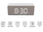 Led alarm clock led timer led mirror alarm date 4in1