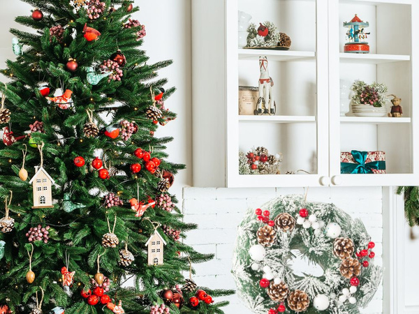 Venec božični venec božični okraski okraski za vrata okrasitev okna