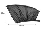 Heckscheibe moskitonetz für auto schwarz 2pcs