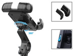 Anti-shock bicycle handlebar phone holder