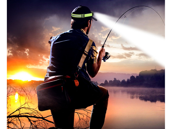 Latarka czołowa cob na głowę odblaskowa na czoło