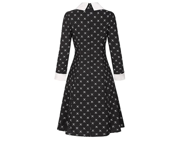 Dress wednesday addams costume kids halloween disguise 125