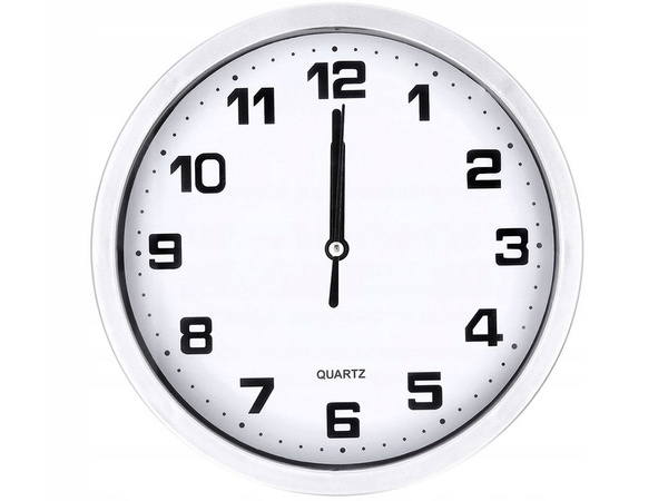 Wall clock large non-touching quiet 20 cm circular second hand