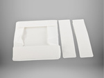 Clothes organiser underwear for wardrobe drawer white universal