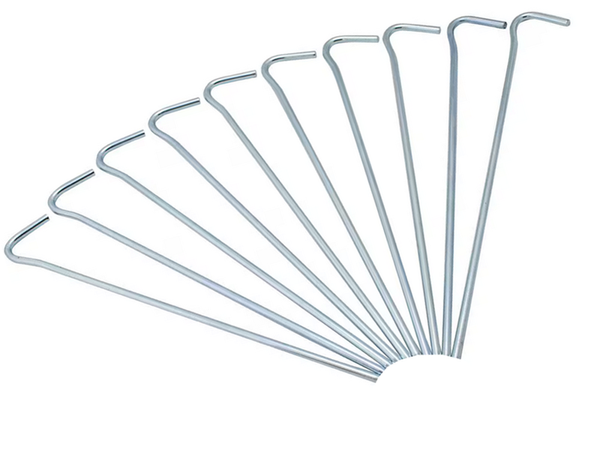 Tent piles anchor pigs steel 31cm 10pcs hook