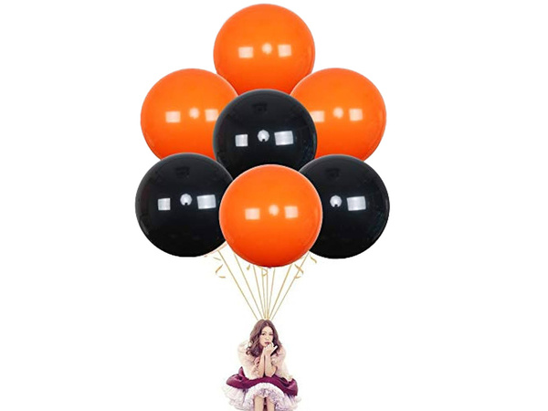 Sada halloweenských balónků černá oranžová 20ks