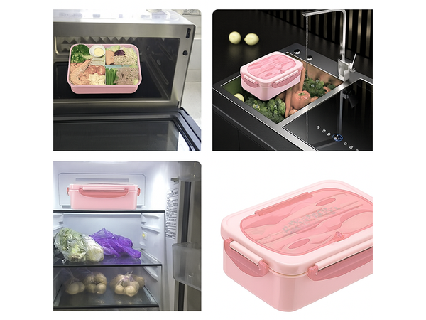 Lunchbox hommikusöögi karp lõunasöögi karp vaheseintega söögiriistad