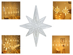 Lichter girlande sterne licht vorhang 138 led
