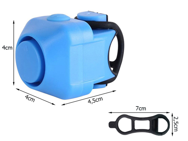 Velosipēdu zvana elektroniskais zvans skaļš 130 db velosipēdu trauksmes sirēna