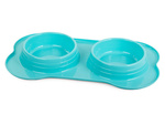 Cuenco doble para comida de perro/gato 400ml x 2