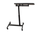 Laptop table on wheels adjustable desk