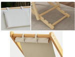 Liegestuhl aus holz strandstühle faltbar garten kissen strandstuhl