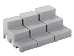 Organizator kozmetike modularni 4 v 1 kopalniška polica za shranjevanje posode stojalo