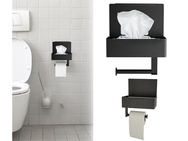 Bēniņu tualetes papīra turētājs bēniņu wc plaukts tērauds